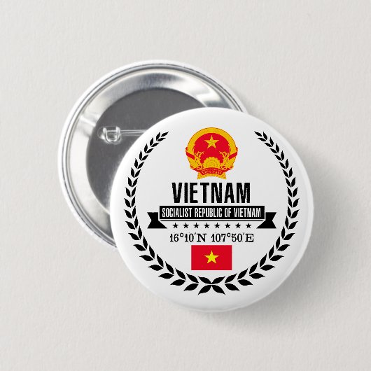 Vietnam Button (Vorne & Hinten)