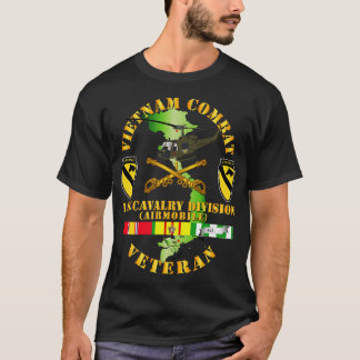Vietnam Combat Kavallerie Veteran w 1st Cavalry Di T-Shirt