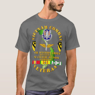 Vietnam Combat Kavalry Veteran W 11. Aviation Gro T-Shirt