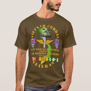 Vietnam Combat Veteran 174. AHC w 14. Avn Bn T-Shirt