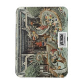 Vietnam Dragon Tempel, individualisierbares Datum Magnet (Vertikal)