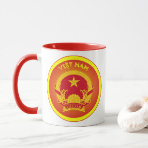 Vietnam-Erbe-Emblem Tasse