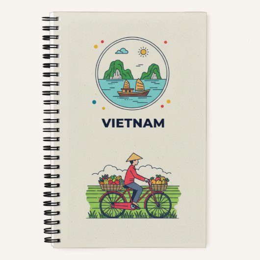 Vietnam-Erbe & Ha Long Bay Fotoarchiv Notizblock (Vorderseite)