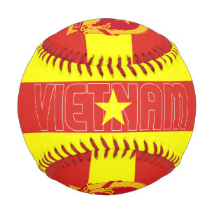 Vietnam - Fahne und Wappen - Patriotik Baseball