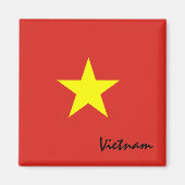 Vietnam Fahne & Vietnamesisch Urlaub, Reise/Sport Magnet (Vorne)