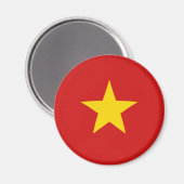 Vietnam Fisheye Flag Magnet (Vorderseite/Rückseite)