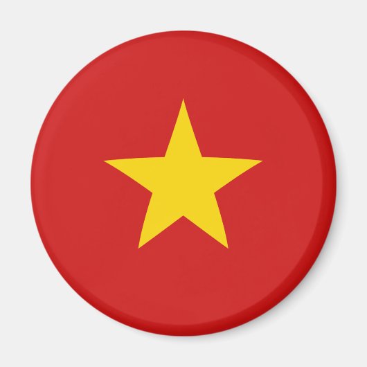 Vietnam Fisheye Flag Magnet (Vorne)