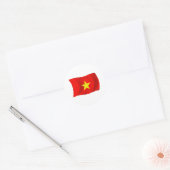 Vietnam-Flag-Aufkleber Runder Aufkleber (Umschlag)