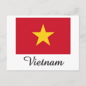 Vietnam-Flag-Design Postkarte (Vorderseite)