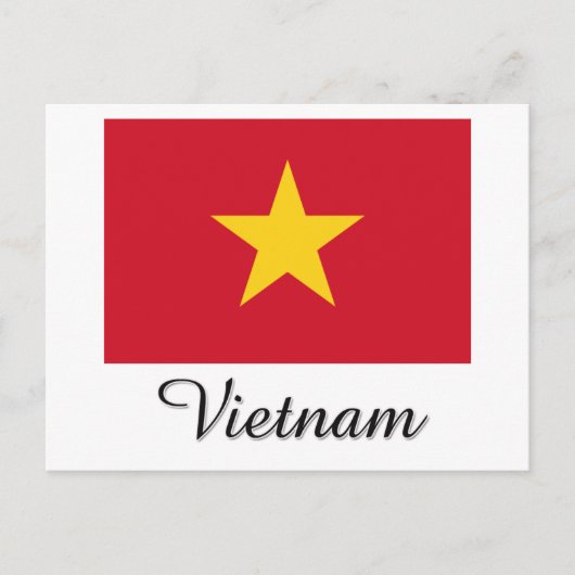 Vietnam-Flag-Design Postkarte (Vorderseite)