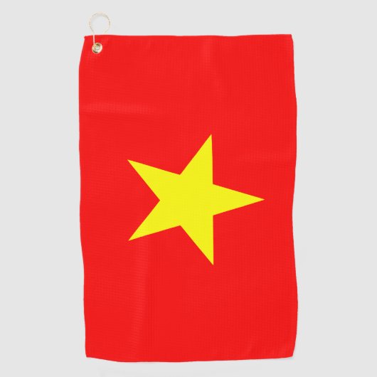 Vietnam Flag Golf Tower Golfhandtuch (Vorderseite)