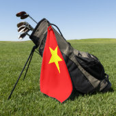 Vietnam Flag Golf Tower Golfhandtuch (Gras)