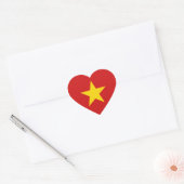 Vietnam Flag Heftsticker Herz-Aufkleber (Umschlag)