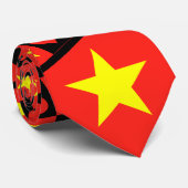 Vietnam Flag Herzmuster Patriotic Vietnamese Krawatte (Gerollt)