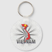 Vietnam Flag Map 2.0 Schlüsselanhänger (Vorderseite)