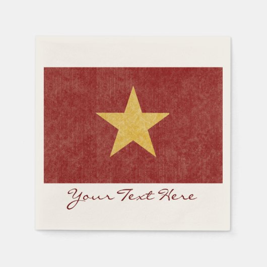 Vietnam Flag Party Napkins Serviette (Vorderseite)