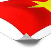 Vietnam Flag Poster Print (Ecke)