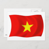 Vietnam Flag Postkarte (Vorne/Hinten)