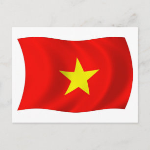 Vietnam Flag Postkarte