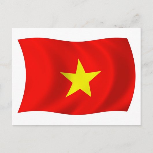 Vietnam Flag Postkarte (Vorderseite)
