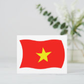 Vietnam Flag Postkarte (Stehend Vorderseite)