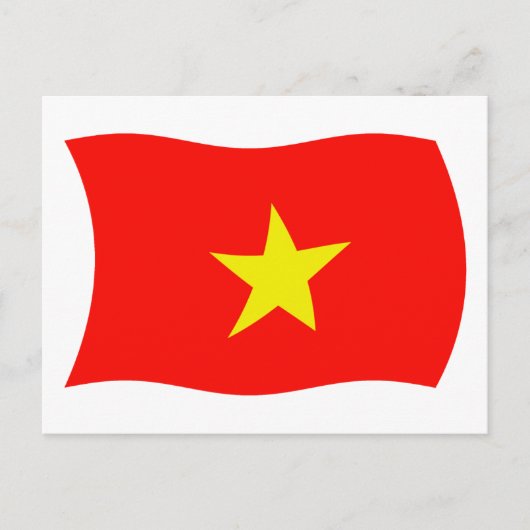 Vietnam Flag Postkarte (Vorderseite)