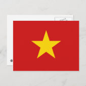 Vietnam Flag Postkarte (Vorne/Hinten)