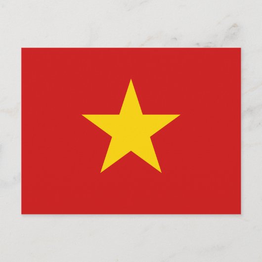 Vietnam Flag Postkarte (Vorderseite)