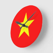 vietnam flag runde wanduhr (Winkel)
