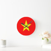 vietnam flag runde wanduhr (Zuhause)