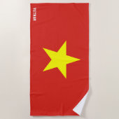 Vietnam Flag Splendid Patriotic Strandtuch (Vorderseite)