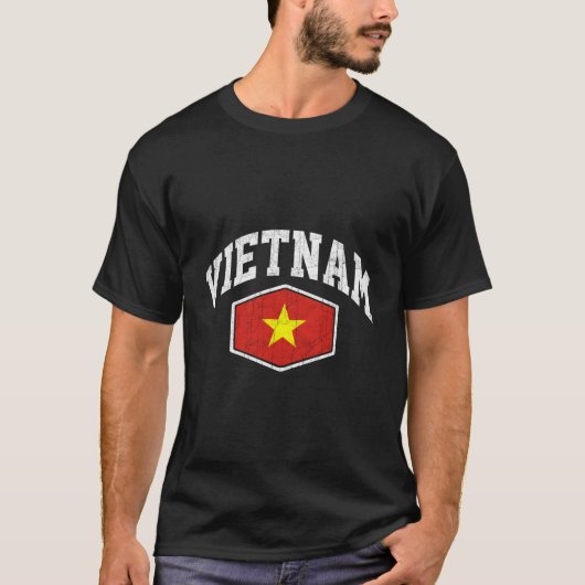 Vietnam Flag Throwback T-Shirt (Vorderseite)