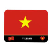 Vietnam Flag & Vietnamesisches Land Reisen / Vietn Magnet (Horizontal)