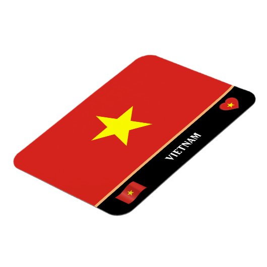 Vietnam Flag & Vietnamesisches Land Reisen / Vietn Magnet (Linke Seite)