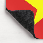 Vietnam Flag Yellow Star Mousepad (Ecke)