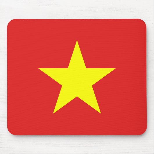 Vietnam Flag Yellow Star Mousepad (Vorne)