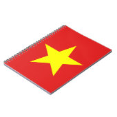 Vietnam Flag Yellow Star Notizblock (Linke Seite)