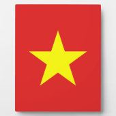 Vietnam Flag Yellow Star Plaque Fotoplatte (Vorderseite)