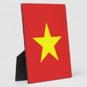Vietnam Flag Yellow Star Plaque Fotoplatte (Seite)