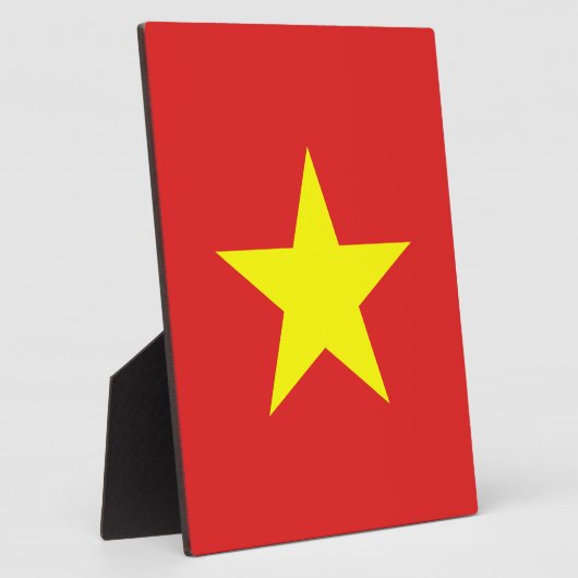 Vietnam Flag Yellow Star Plaque Fotoplatte (Seite)