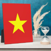 Vietnam Flag Yellow Star Plaque Fotoplatte (Seite)