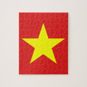 Vietnam Flag Yellow Star Puzzle (Vertikal)