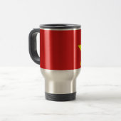Vietnam Flag Yellow Star Travel Mug Reisebecher (Vorderseite Links)