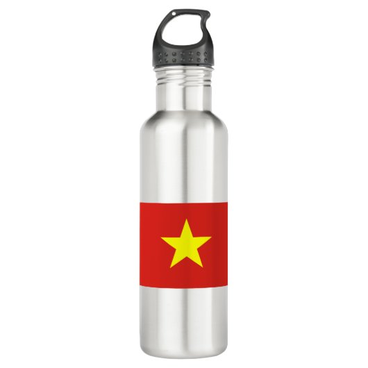 Vietnam-Flagge Edelstahlflasche (Vorderseite)