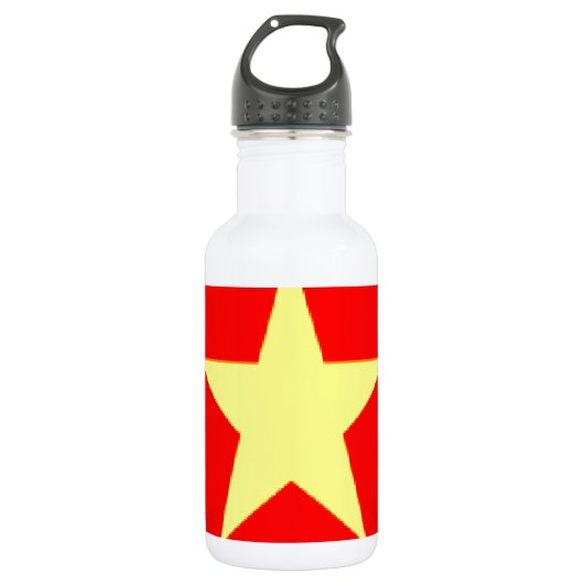 vietnam-Flagge Edelstahlflasche (Vorderseite)