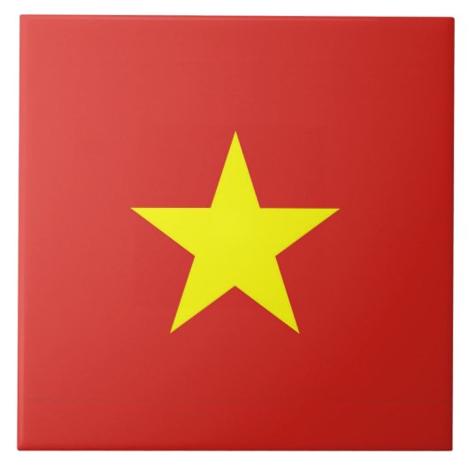 Vietnam-Flagge Fliese (Vorderseite)