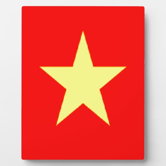 vietnam-Flagge Fotoplatte (Vorderseite)