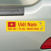 Vietnam-Flagge + Karten-Autoaufkleber Autoaufkleber (Auf Auto)