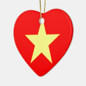 vietnam-Flagge Keramikornament (Links)