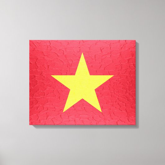 Vietnam-Flagge Leinwanddruck (Vorderseite)